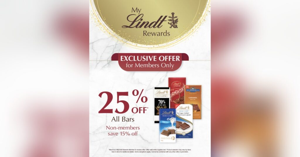 Members Save 25% Off Bars